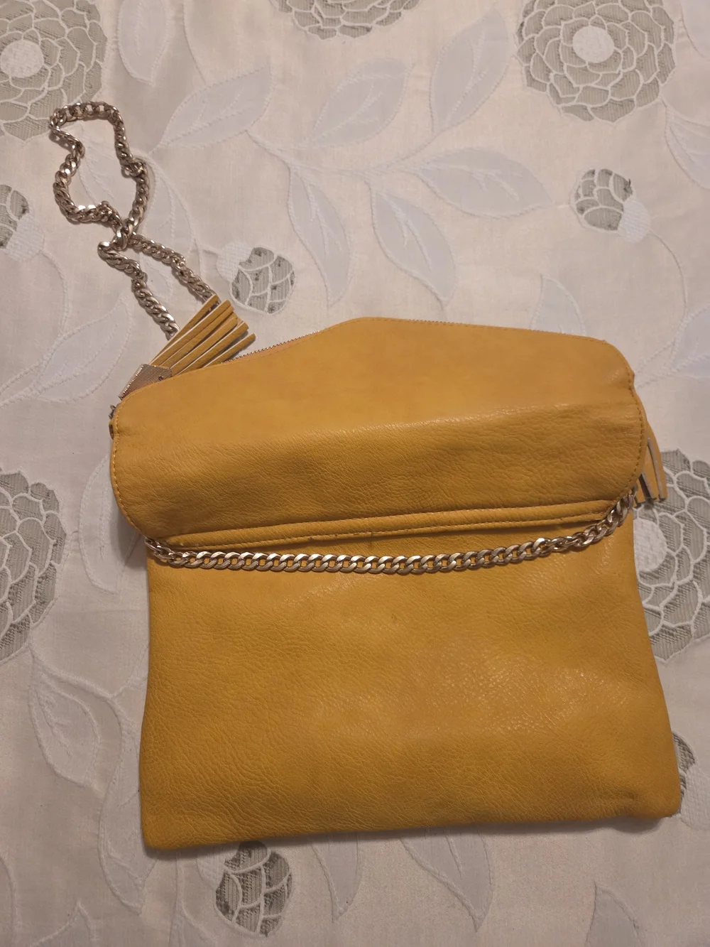 Urban Expressions Yellow Chain Strap Crossbody Bag - Women's Shoulder Purse - Picture 8 of 9